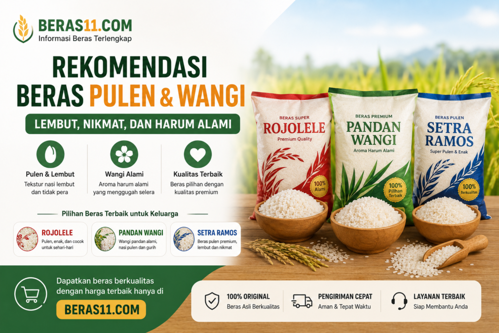 Panduan lengkap memilih beras pulen dan wangi untuk keluarga. Temukan rekomendasi beras terbaik beserta tips memasaknya.