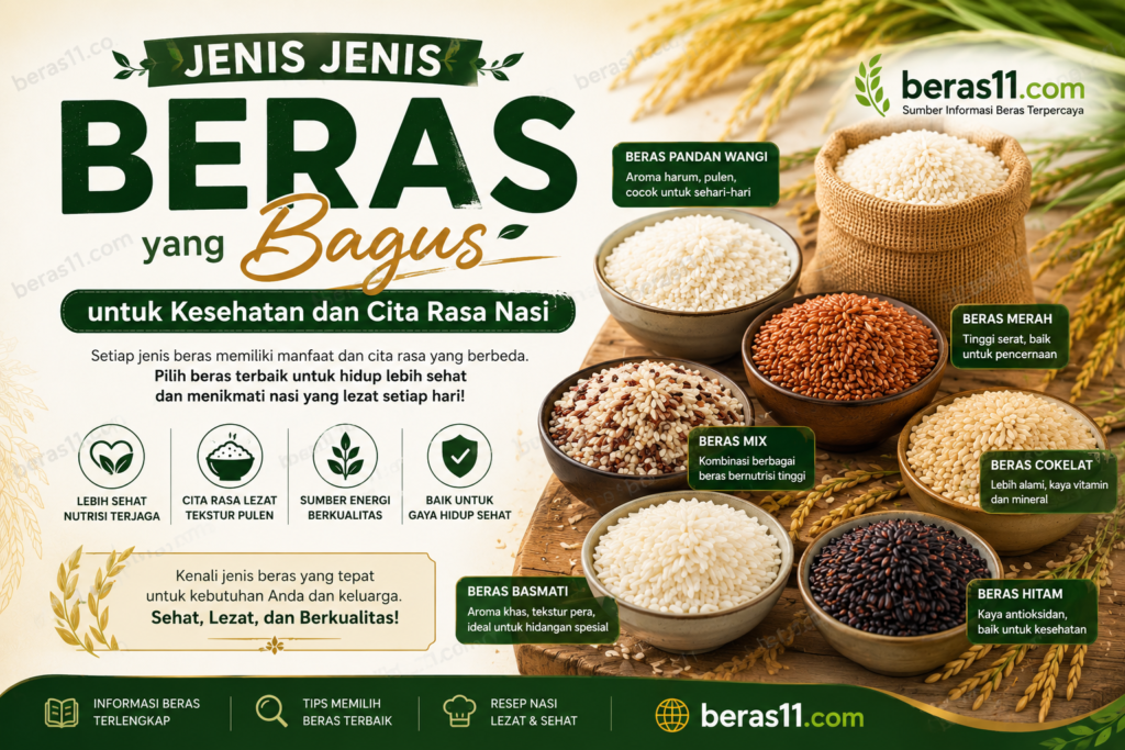 Jenis Jenis Beras yang Bagus untuk Kesehatan dan Cita Rasa Nasi