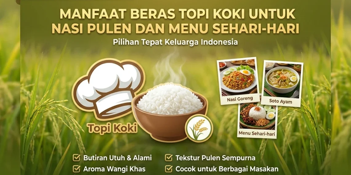 Manfaat-Beras-Topi-Koki-untuk-Nasi-Pulen-dan-Menu-Sehari-hari